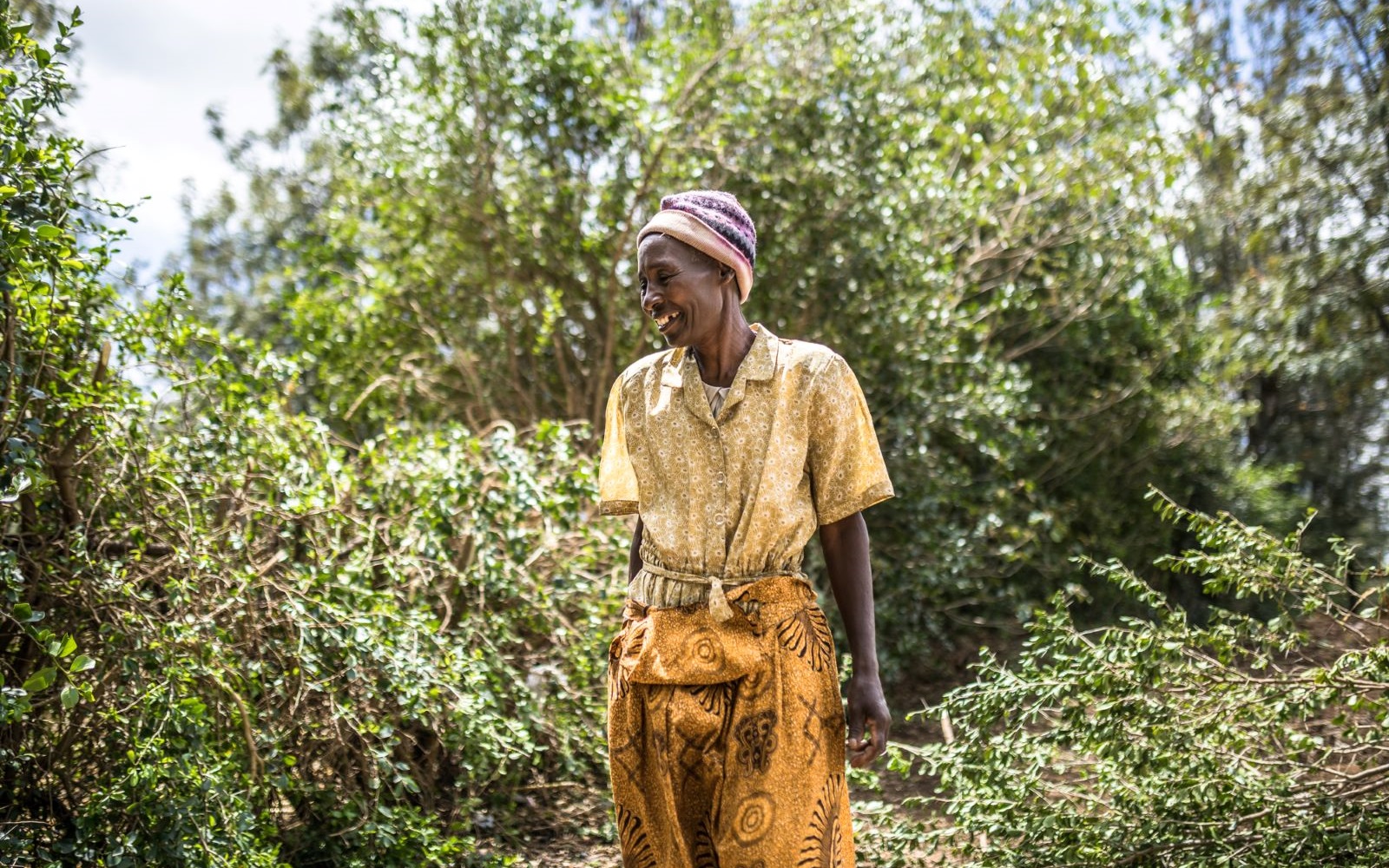 Mary Wairimu, a local farmer and poultry keeper, at her residence in Naivasha, Kenya, on April 24, 2023.